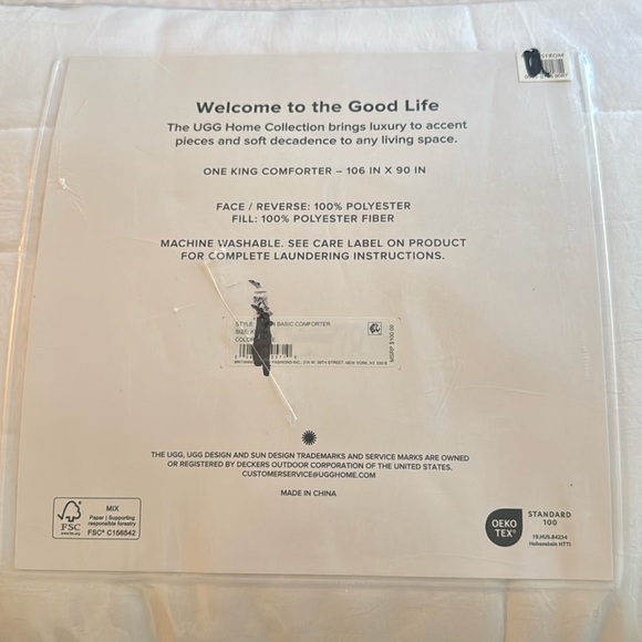 UGG Devon Alternative Comforter NEW - Picture 9 of 16